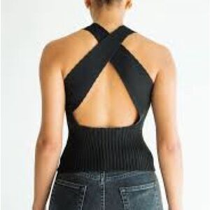 The Line by K Nina knit Ribbed Sleeveless Top